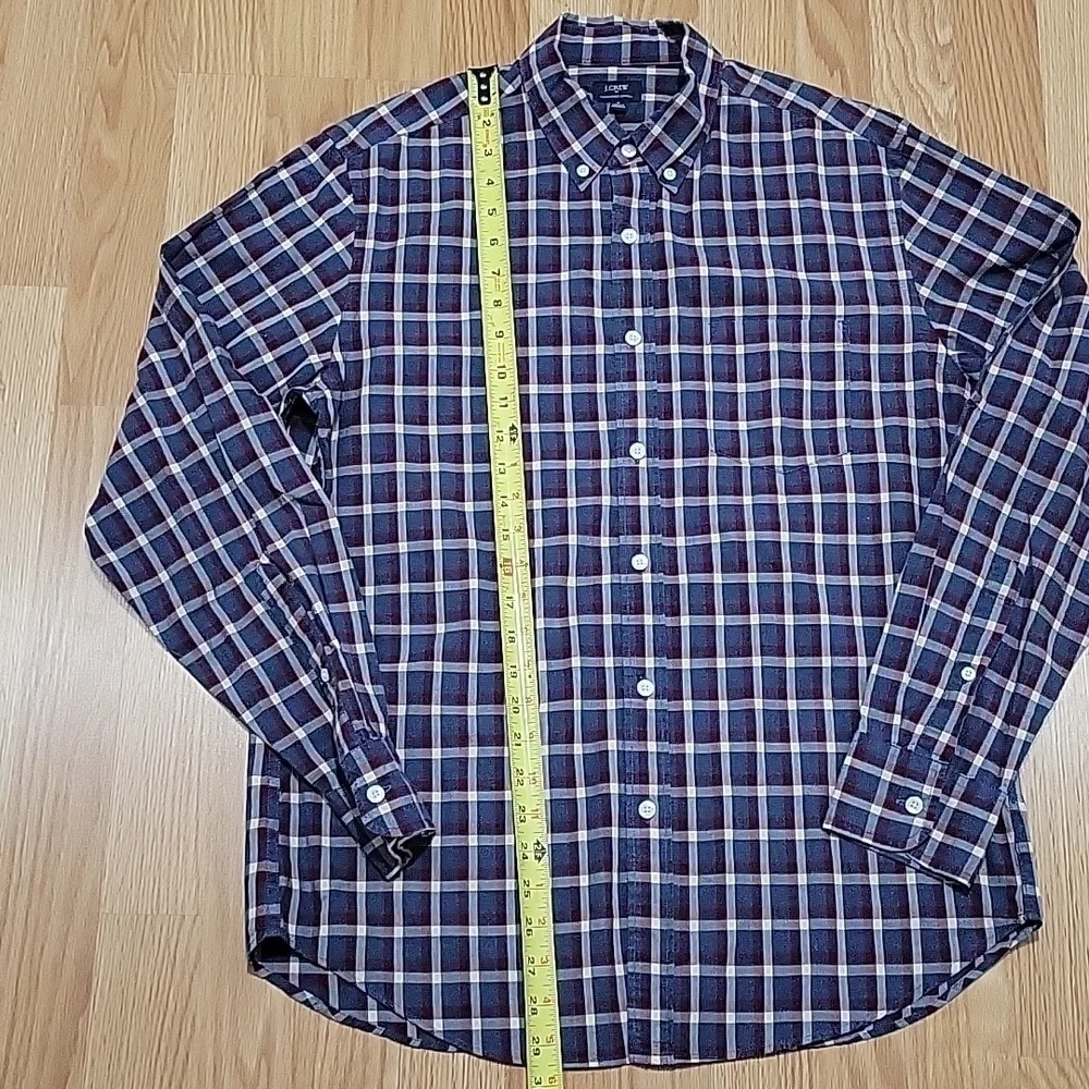 J. Crew heathered 100% cotton long sleeve button down shirt